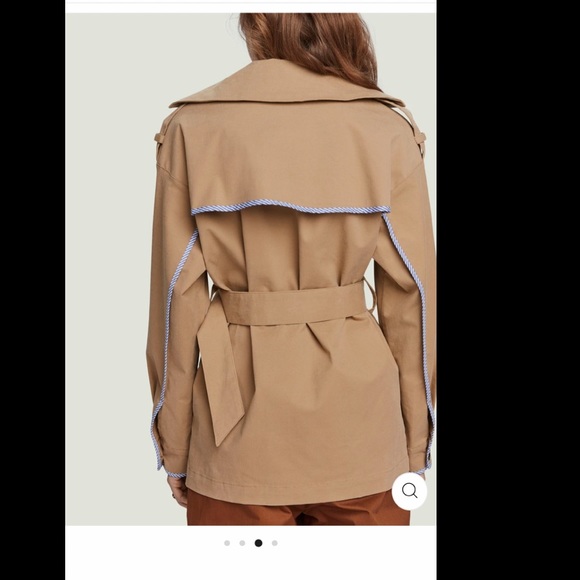Scotch & Soda Short Trench Coat - Picture 7 of 9